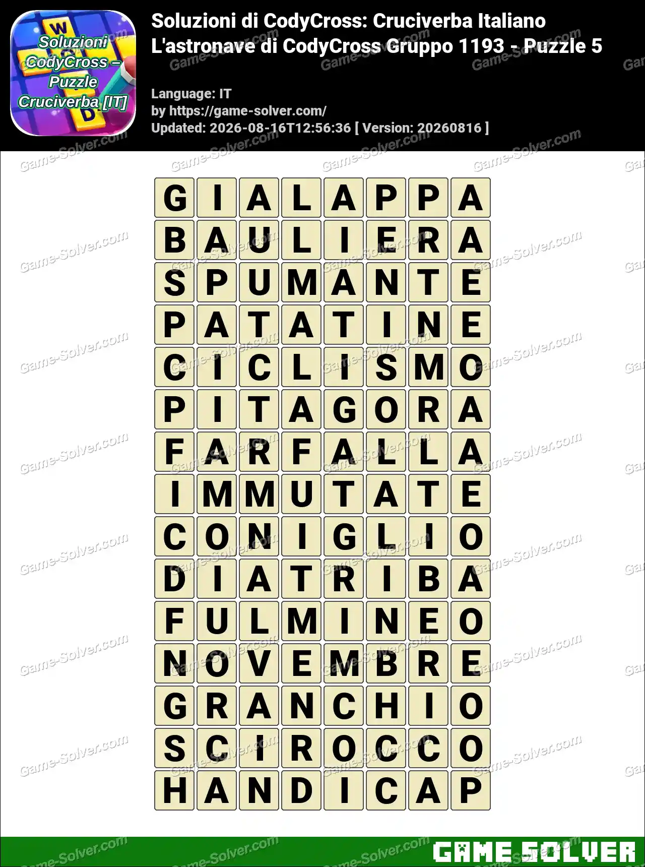 Soluzioni di CodyCross: Cruciverba Italiano L’astronave di CodyCross Gruppo 1193 – Puzzle 5